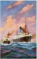  Ship 053 Vintage A4 Photo Print