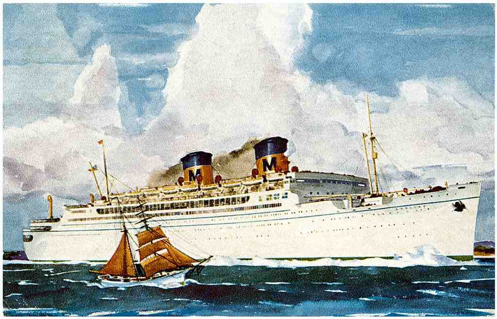  Ship 090 Vintage A4 Photo Print