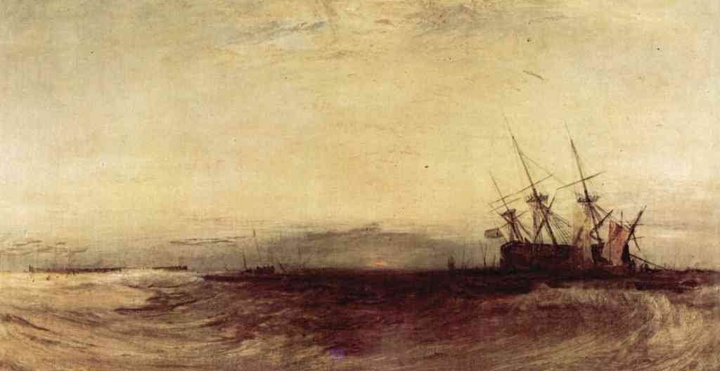 Ship Aground Joseph Mallord Turner A4 Photo Print