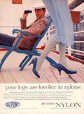 Ship Deck Chair 1950s Vintage Retro Advert Poster
