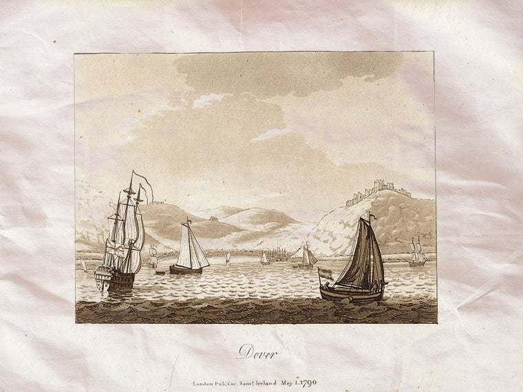 Ships England Dover 1790 Vintage A4 Photo Print
