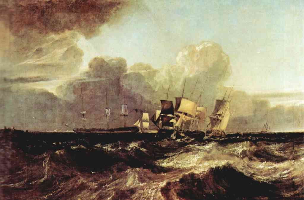 Ships Going To Anchorage Joseph Mallord Turner A4 Photo Print
