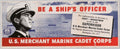 Ships Officer Cadet American World War II Advert Poster