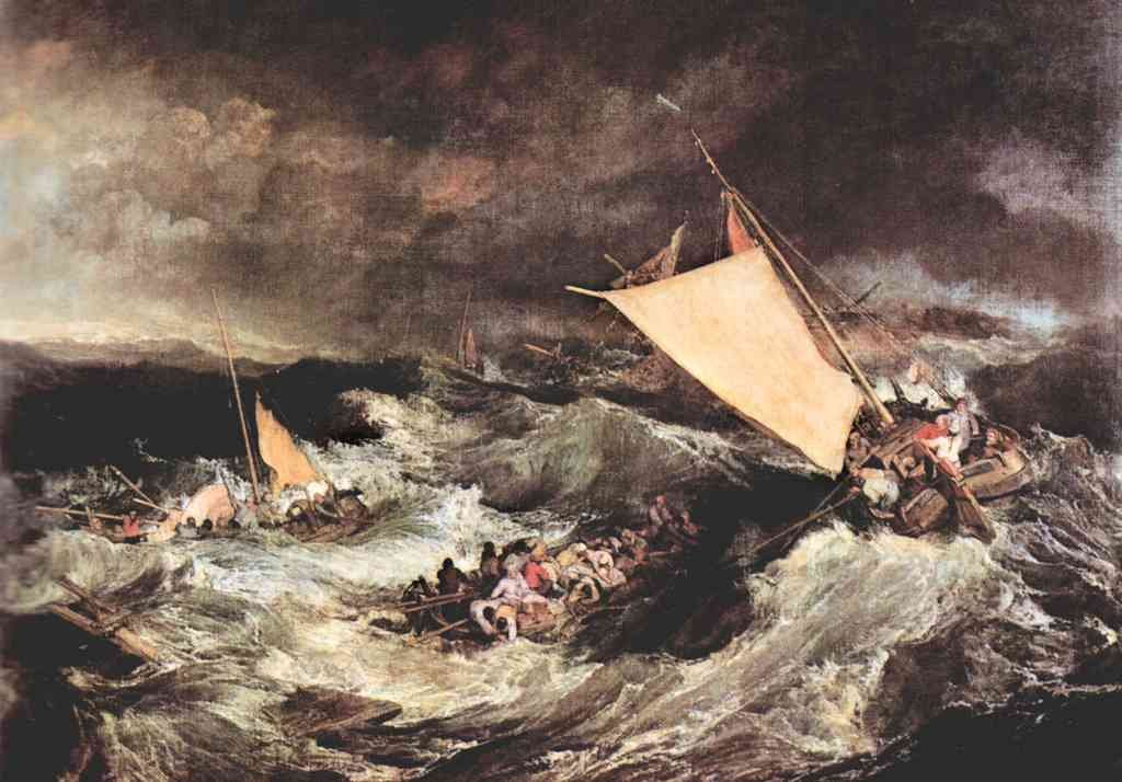 Shipwreck Joseph Mallord Turner A4 Photo Print