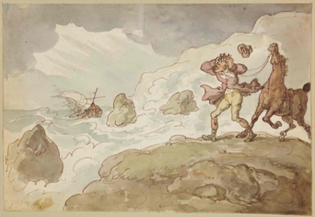 Shipwreck Mariner Horse GB Cartoon Vintage Retro Advert Poster
