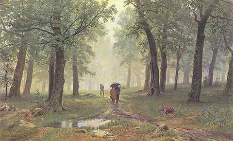 Shishkin Ivan Rain in the Oak Grove 1891 A4 Photo Print
