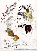 Shocking Perfume Cologne 1940s Vintage Retro Advert Poster