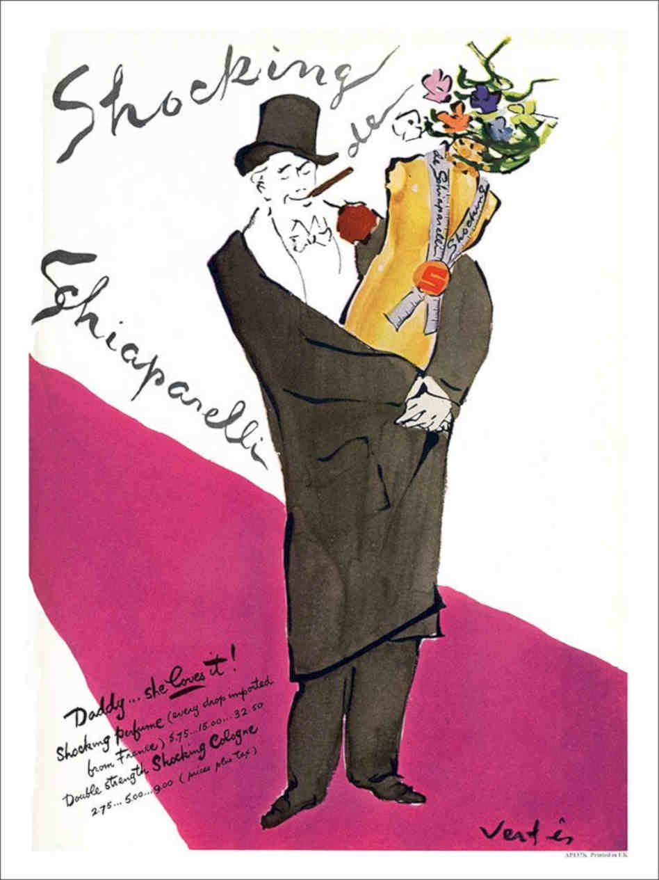 Shocking Schiaparelle Vintage Retro Advert Poster A4 Photo Print