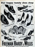 Shoe Shop Prices 1950s Vintage Retro Advert Poster