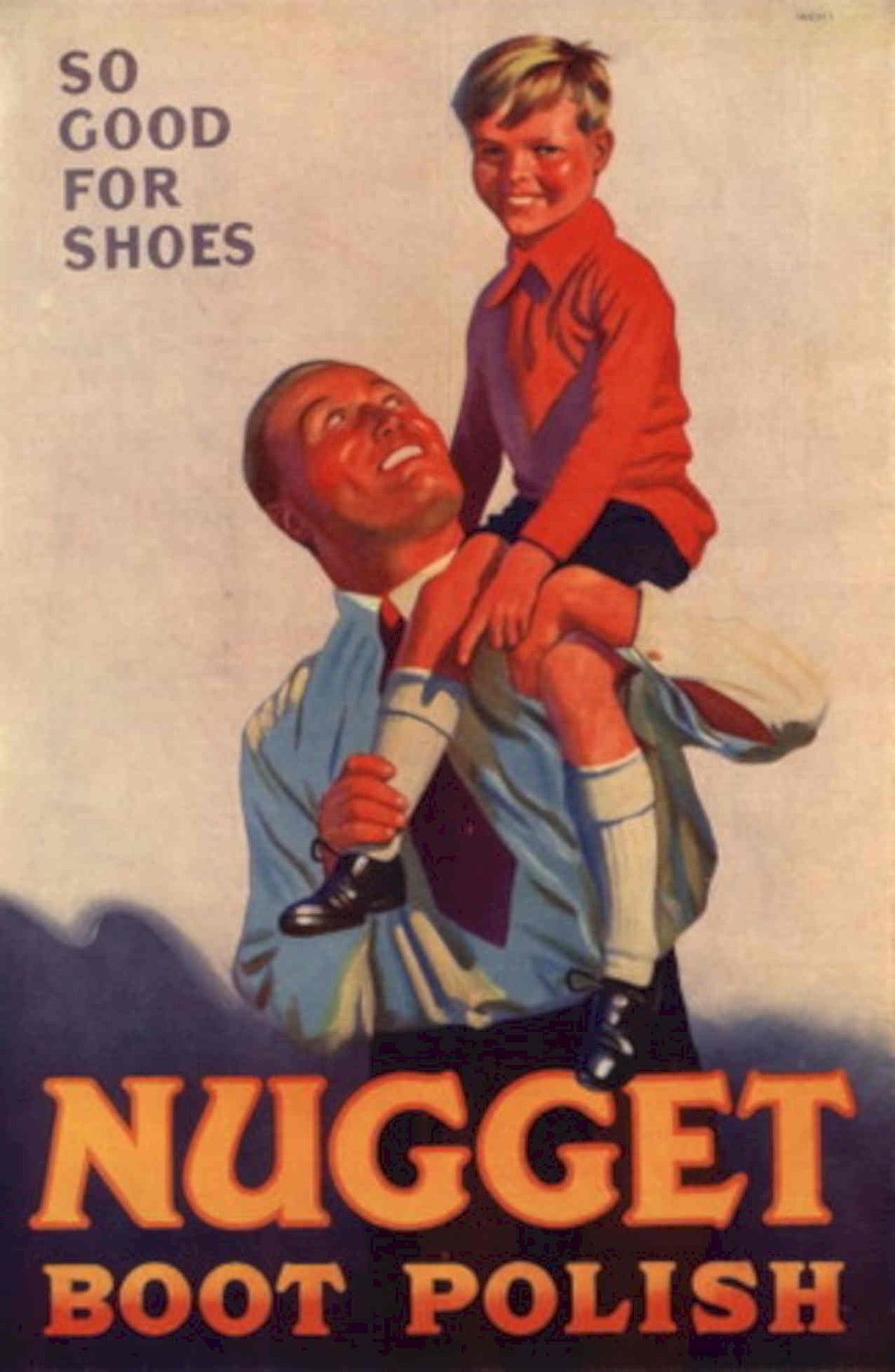 Shoes Nugget Boot 1930s Vintage Retro Advert Poster