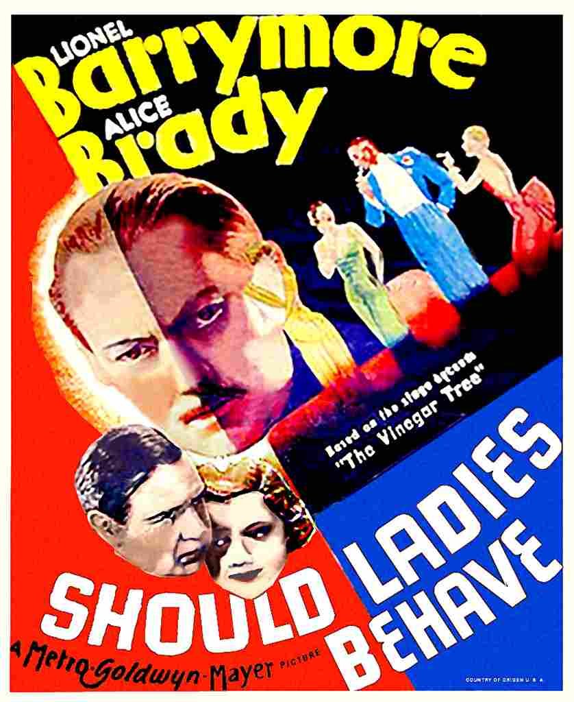 Should Ladies Behave 01  film star poster A4 Photo Print