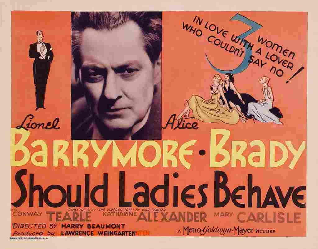 Should Ladies Behave 02  film star poster A4 Photo Print