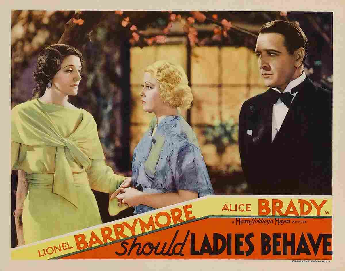 Should Ladies Behave 07  film star poster A4 Photo Print