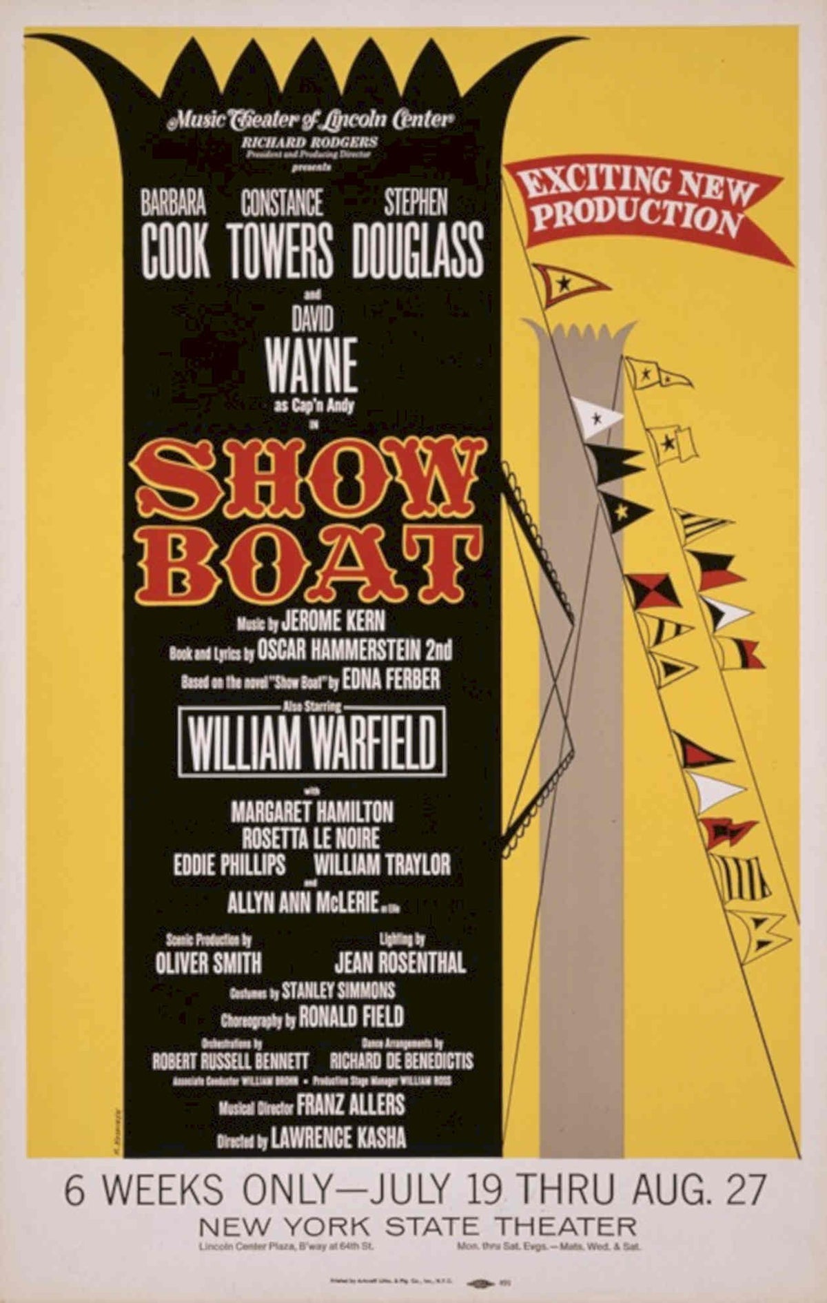 Show Boat 1952Thearte Vintage Retro Advert Poster