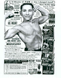 Shrimpy Muscle 1957 1950s Vintage Retro Advert Poster