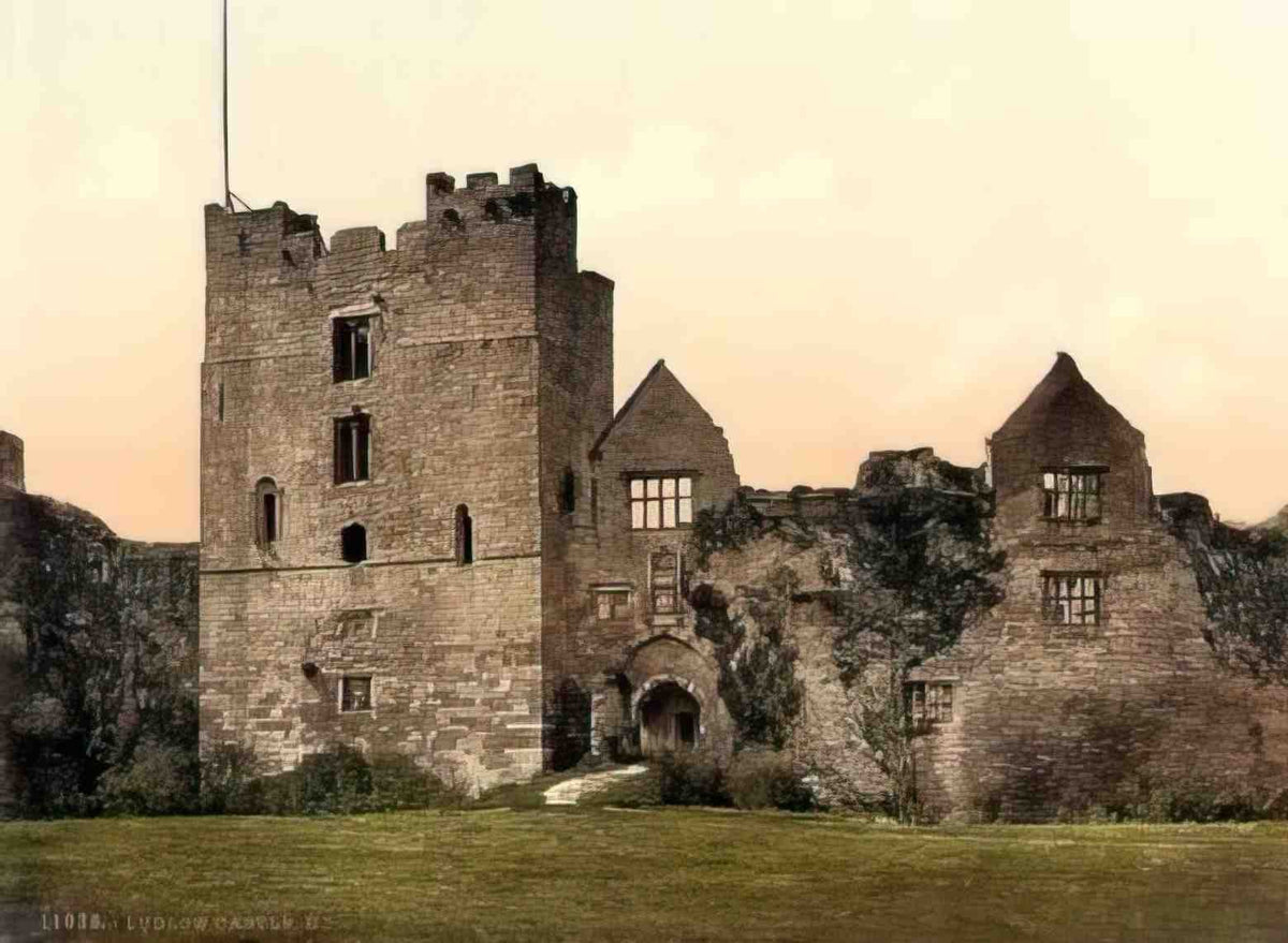 Shropshire Ludlow Castle II Vintage A4 Photo Print