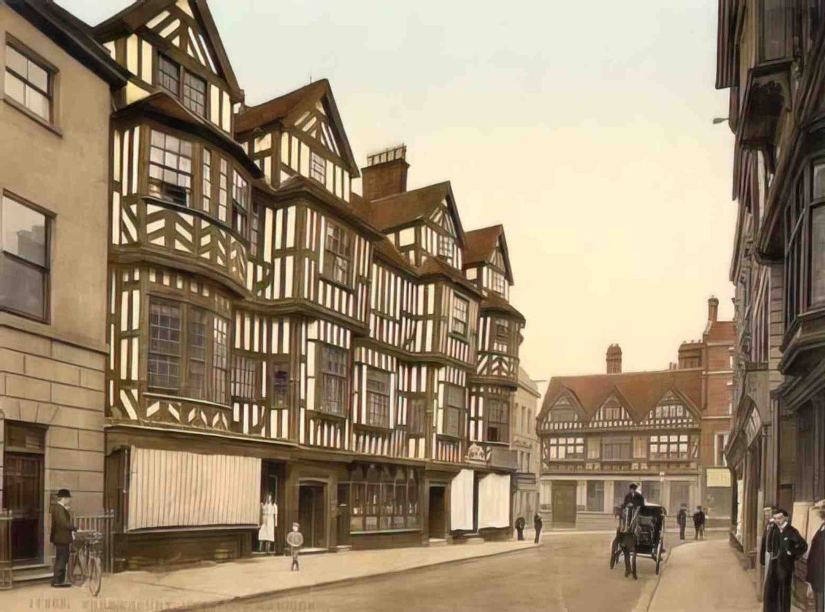 Shropshire Shrewsbury Ireland's Mansion Vintage A4 Photo Print
