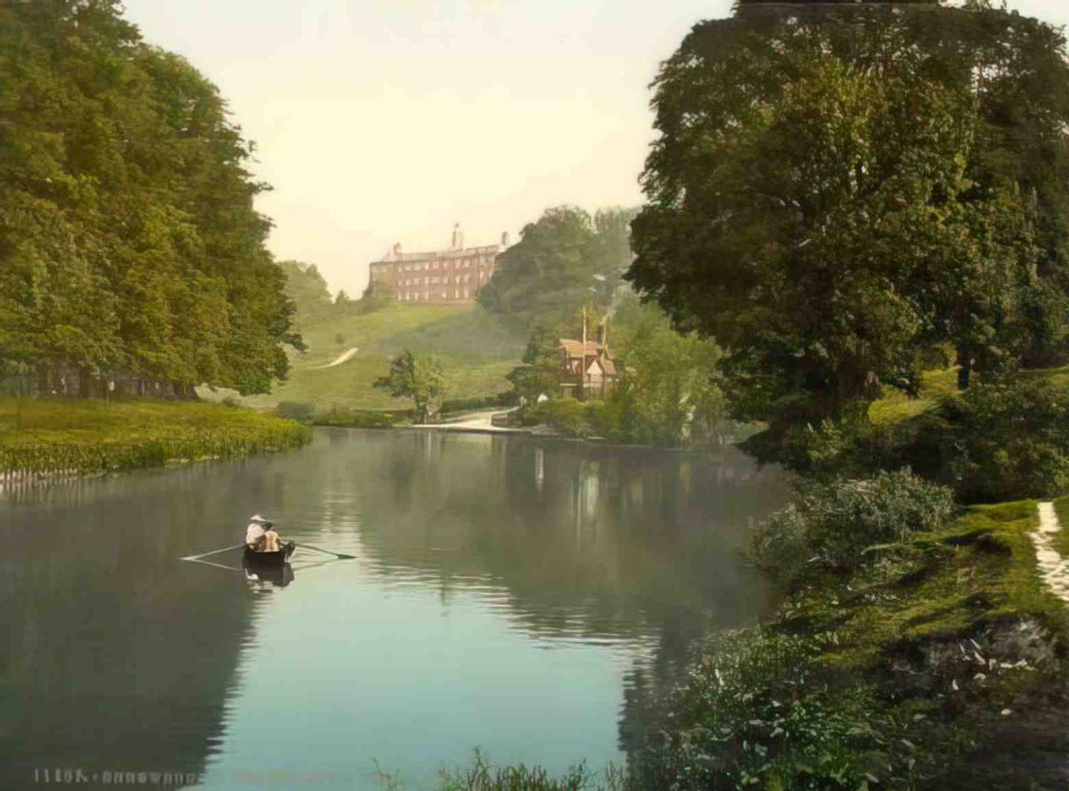 Shropshire Shrewsbury The Severn and Kingsland Vintage A4 Photo Print