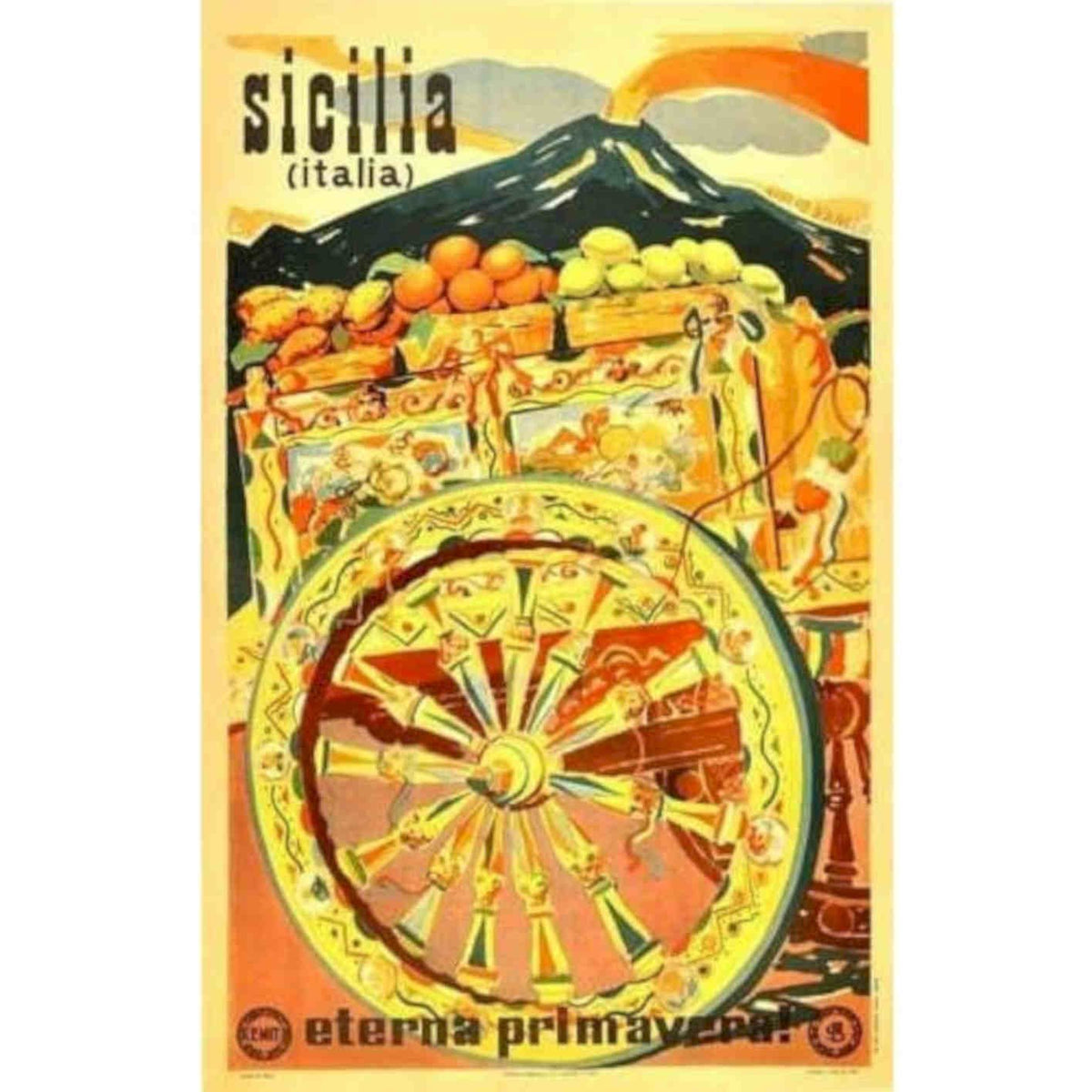 Sicily Tourism Rk 377 530x@ Vintage Retro Advert Poster A4 Photo Print