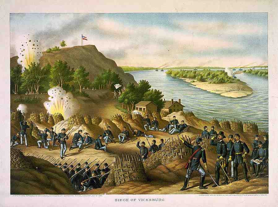 Siegeof Vicksburg 2 Vintage A4 Photo Print