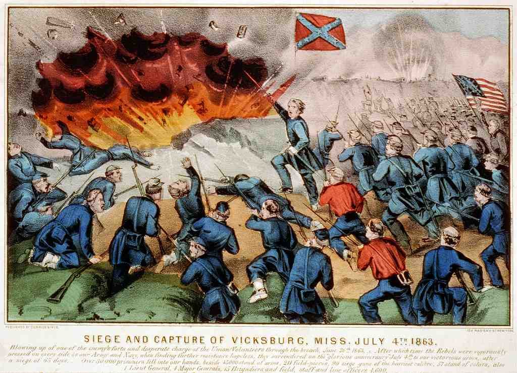 Siegeof Vicksburg Vintage A4 Photo Print