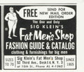 Sig Klein Shop 1950s Vintage Retro Advert Poster