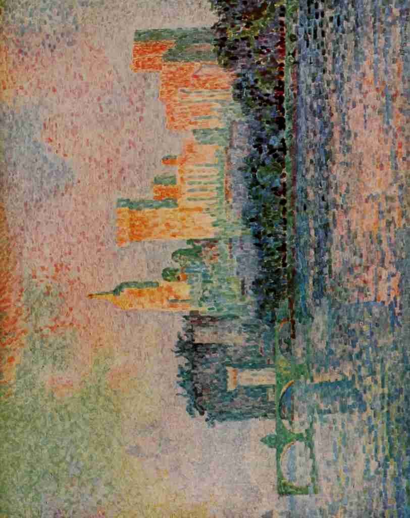 Signac Paul 1863 1935 Le Chateau de Papes Vintage A4 Photo Print