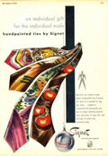 Signet Ties Gift 1940s Vintage Retro Advert Poster