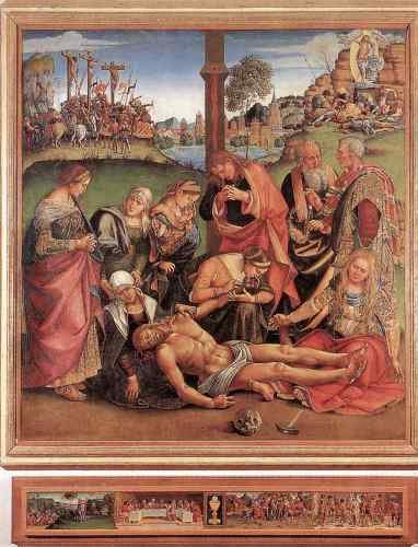 Signorelli Luca Lamentation Over The Dead Christ  A4 Photo Print
