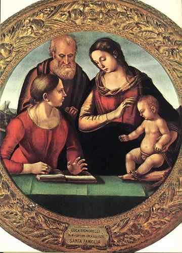 Signorelli Luca Madonna And Child With St Joseph And Another Saint  A4 Photo Print