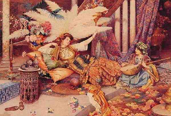 Signorini Giuseppe In The Harem 5 A4 Photo Print