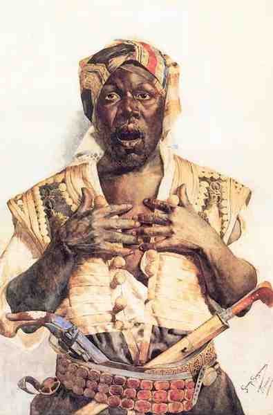 Signorini Giuseppe Signorini G The Startled Arab 5 A4 Photo Print