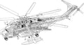 Sikorsky CH 53E cutaway A4 Photo Print