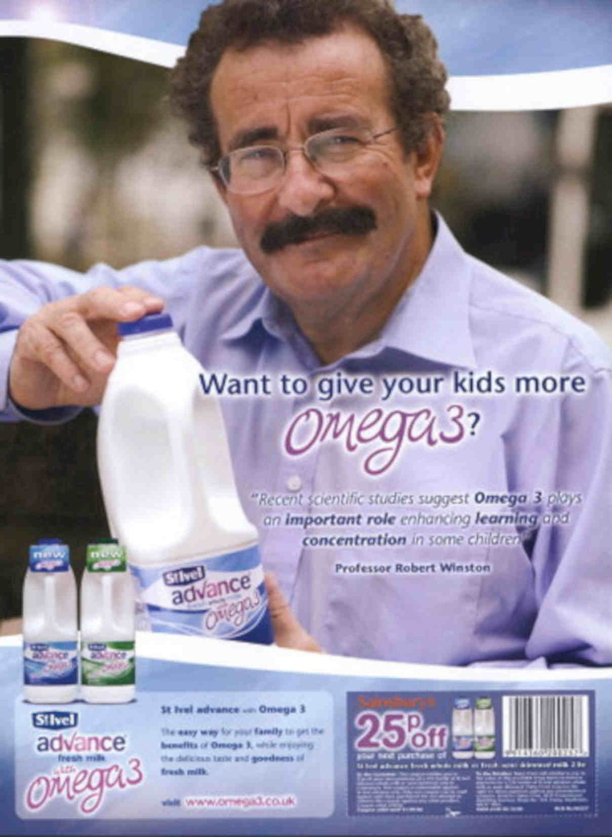 Silver Advance Omega3 Vintage Retro Advert Poster A4 Photo Print