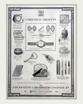 Silver Christmas Presents Vintage Retro Advert Poster A4 Photo Print