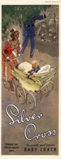 Silver Cross Coach 1950s Vintage Retro Advert Poster