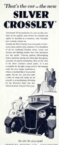 Silver Crossley Car Vintage Retro Advert Poster A4 Photo Print