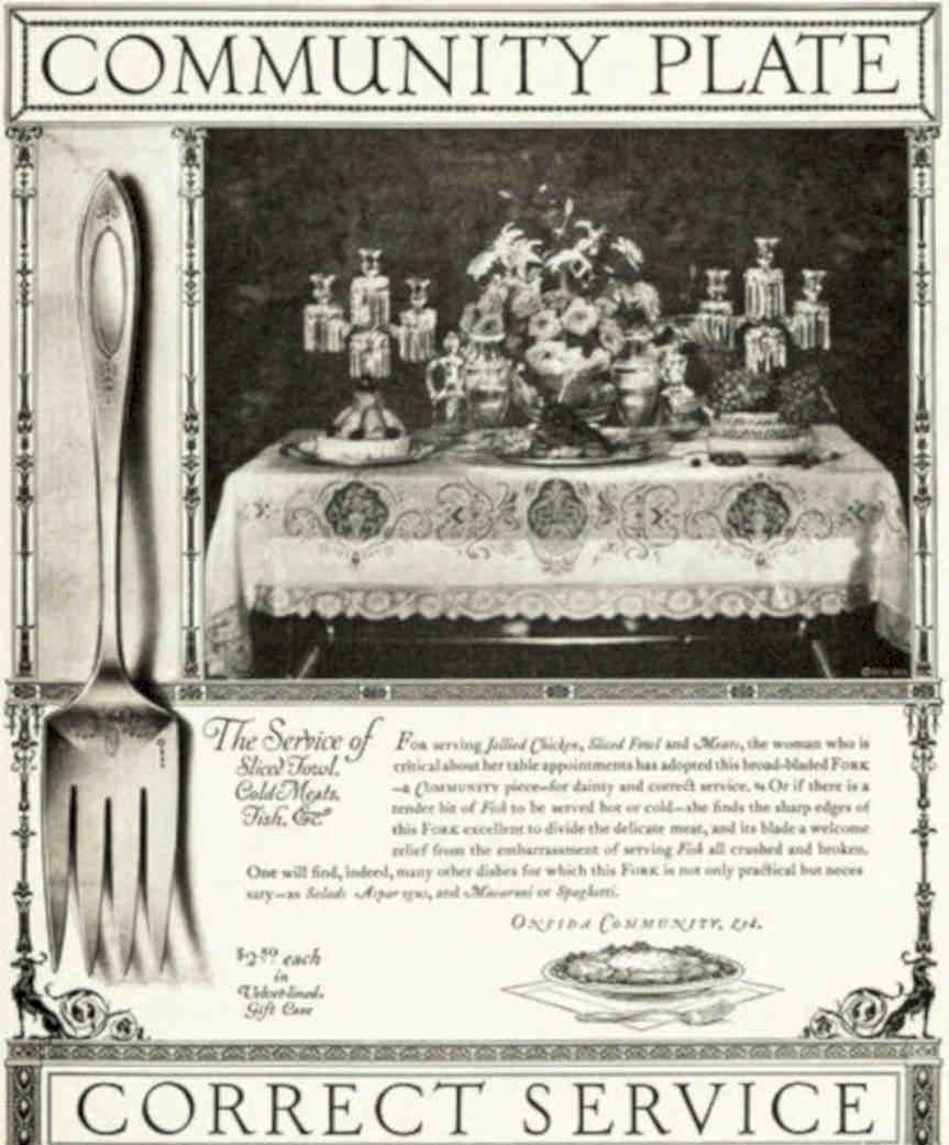 Silver Plate Utensils Vintage Retro Advert Poster A4 Photo Print
