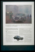 Silver Shadow Rolls 1950s Vintage Retro Advert Poster