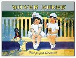 Silver Shred 185 Vintage Advert A4 Photo Print
