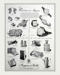 Silver Tableware Jewelry Vintage Retro Advert Poster A4 Photo Print