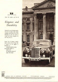 Silver Wraith Rollsroyce 1950s Vintage Retro Advert Poster