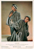 Silverblue Mink Women 1940s Vintage Retro Advert Poster