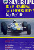 Silverstone 1966 Trophy Vintage Retro Advert Poster A4 Photo Print