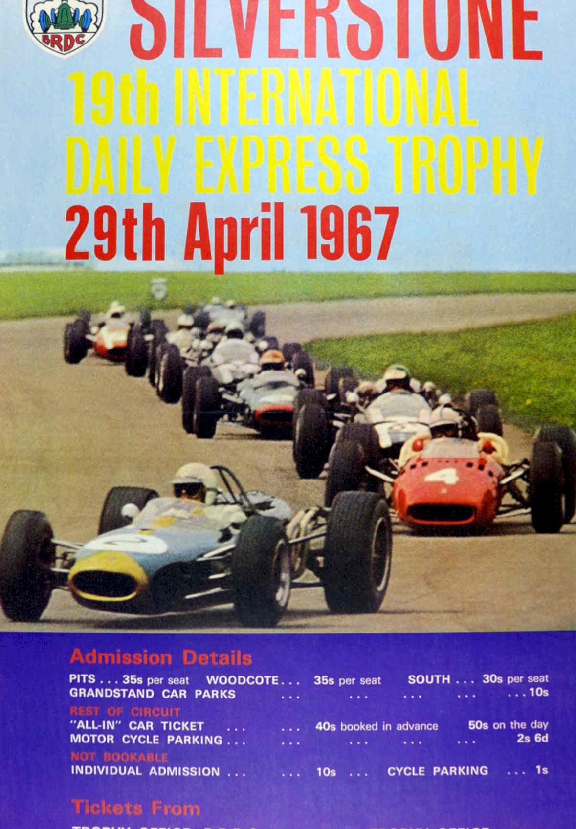 Silverstone Express Race Vintage Retro Advert Poster A4 Photo Print