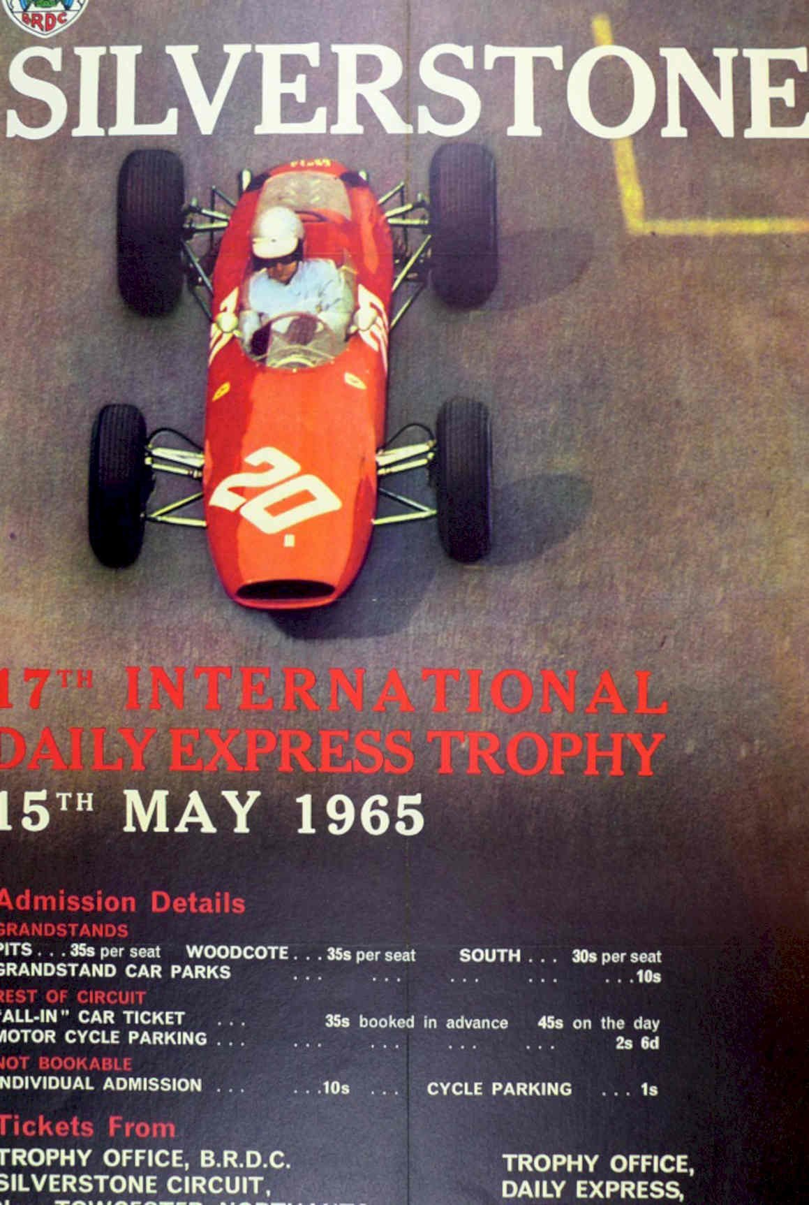 Silverstone Express Trophy 1 Vintage Retro Advert Poster A4 Photo Print