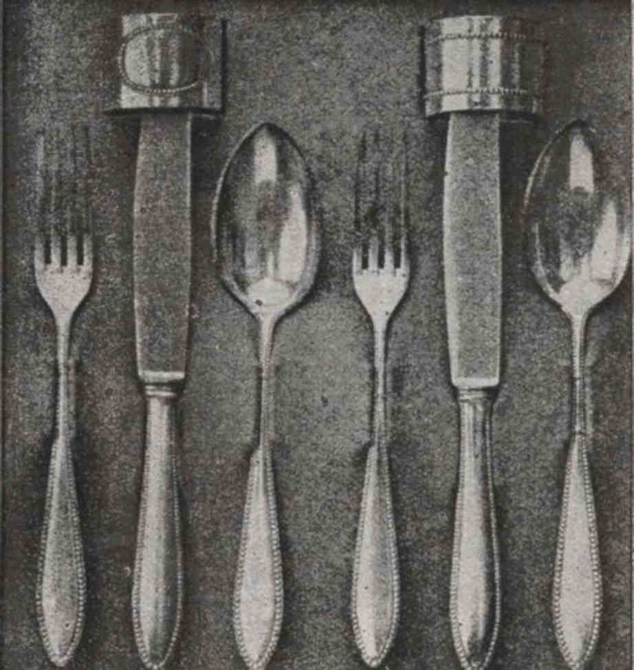 Silverware Setting Vintage Vintage Retro Advert Poster A4 Photo Print
