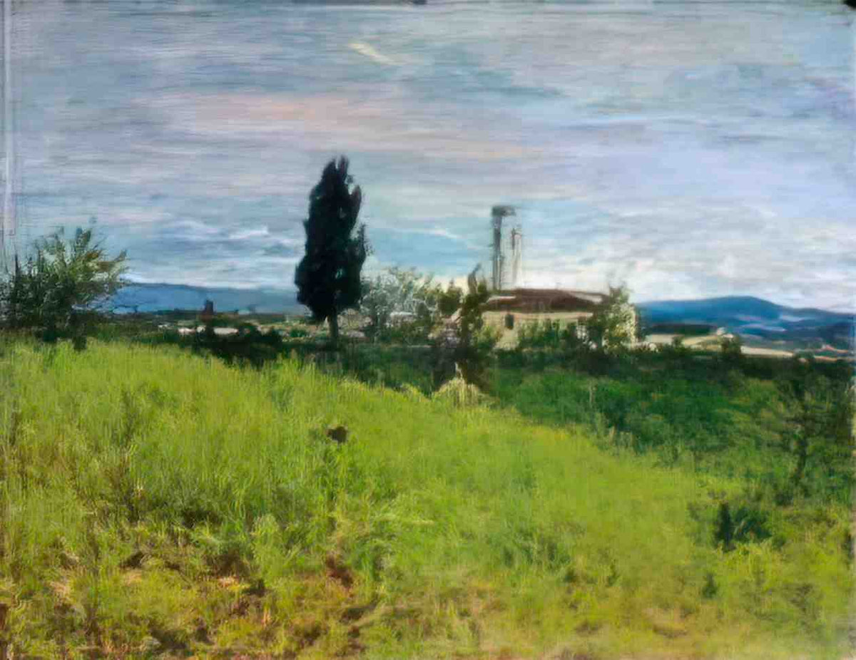 Silvestro Lega lega chiesina di campagna Art A4 Photo Print