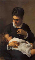 Silvestro Lega lega maternt 1 Art A4 Photo Print