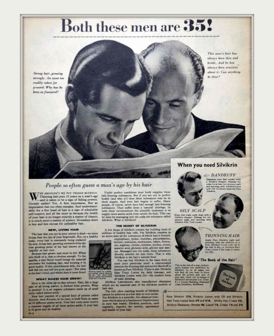 Silvikin Men Aging Vintage Retro Advert Poster A4 Photo Print